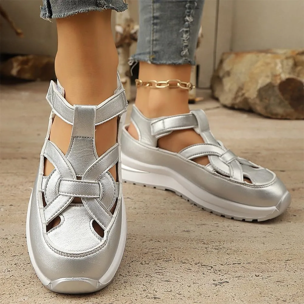 Bomre Shoes, Bomre Orthopedic Sandals, Closed Toe Platform Height-Boosting Sandals, Beach Boho Vacation