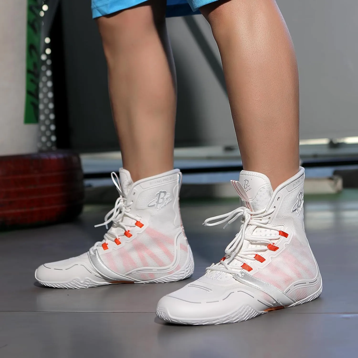 Boxing Shoes for Men Wrestling Shoe Lightweight Fighting Shoes High Top Fitness Sneakers LS-PRO 20-2