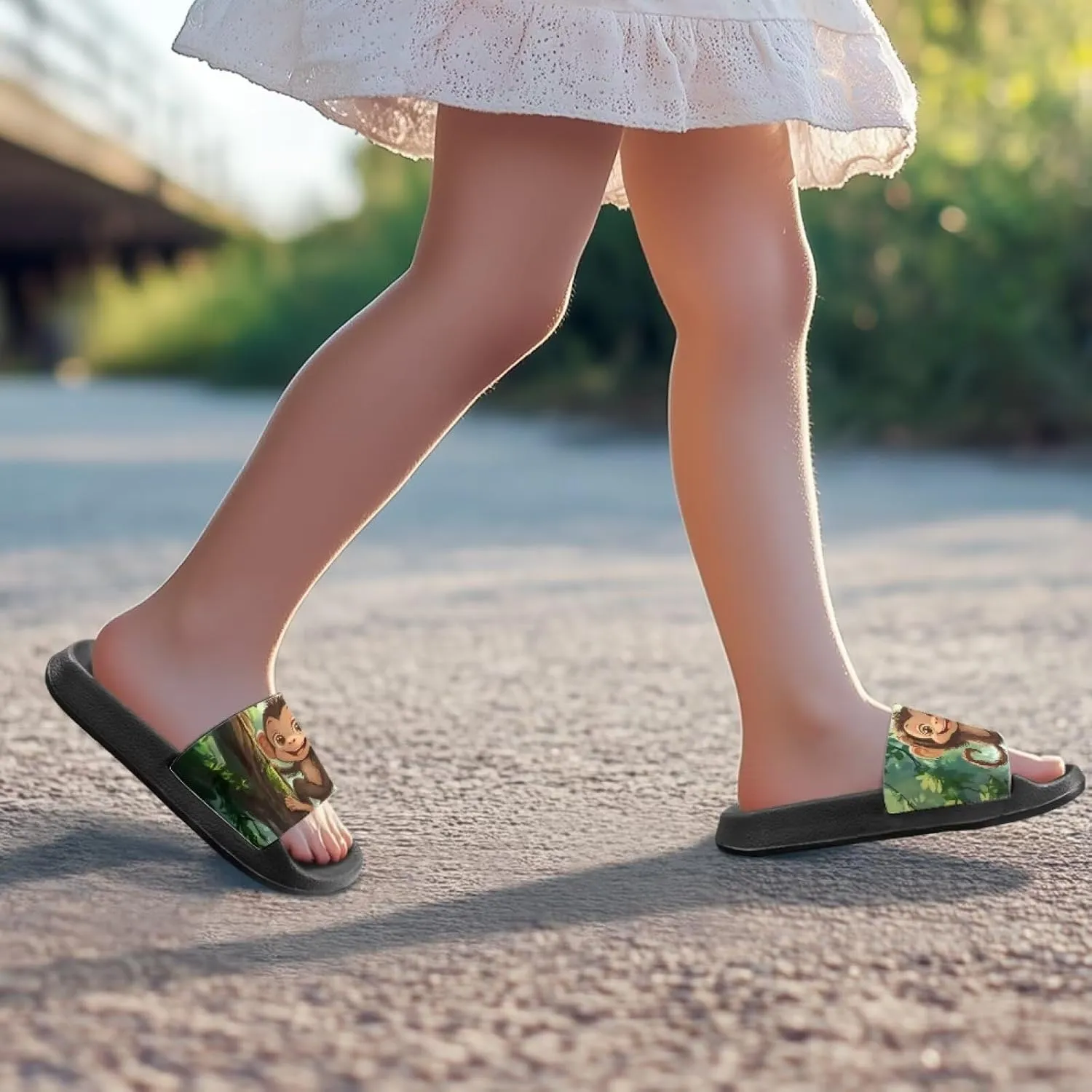 Boy & Girls Slide Sandals Kids Shower Shoes Non Slip Summer Slippers Beach Sandals