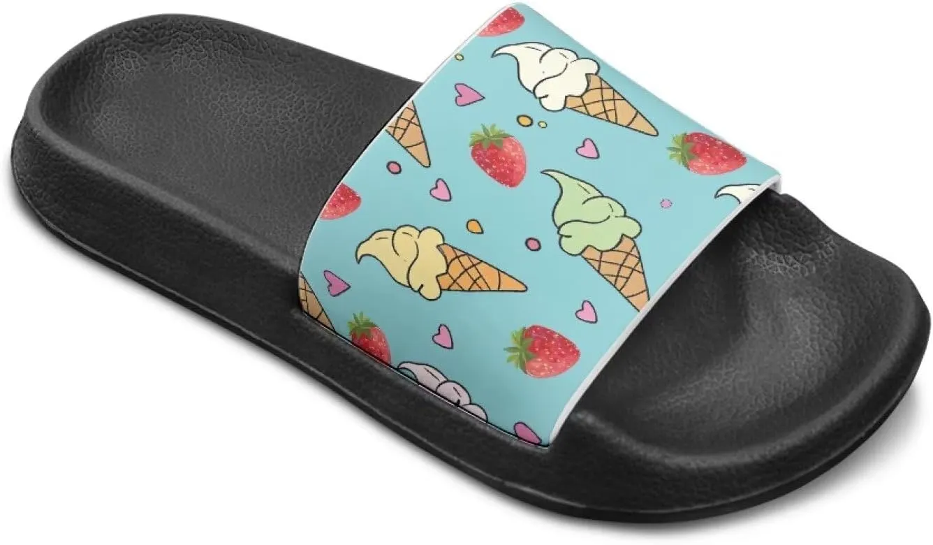Boys Girls Slide Sandals Non Slip Shower Shoes for Kids Summer Slippers