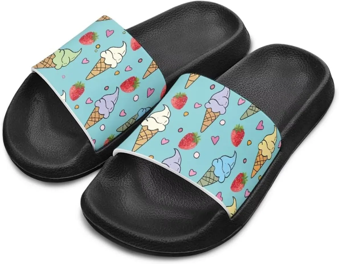 Boys Girls Slide Sandals Non Slip Shower Shoes for Kids Summer Slippers