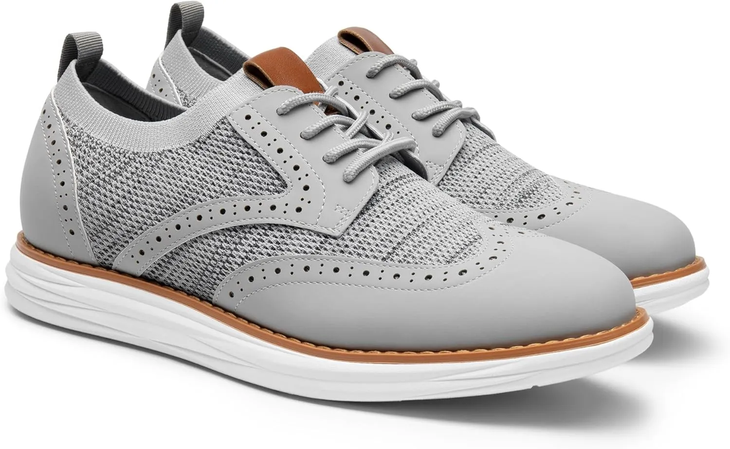 Bruno Marc Men's KnitFlex Craft Mesh Oxfords Sneakers Casual Dress Lace-Up Lightweight Walking Shoes