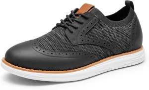 Bruno Marc Men's KnitFlex Craft Mesh Oxfords Sneakers Casual Dress Lace-Up Lightweight Walking Shoes