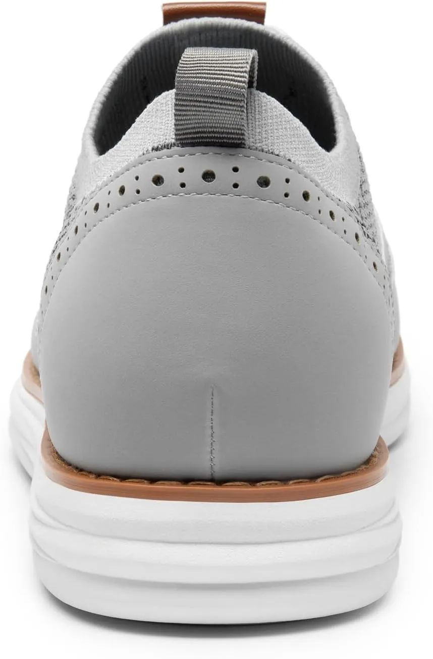 Bruno Marc Men's KnitFlex Craft Mesh Oxfords Sneakers Casual Dress Lace-Up Lightweight Walking Shoes