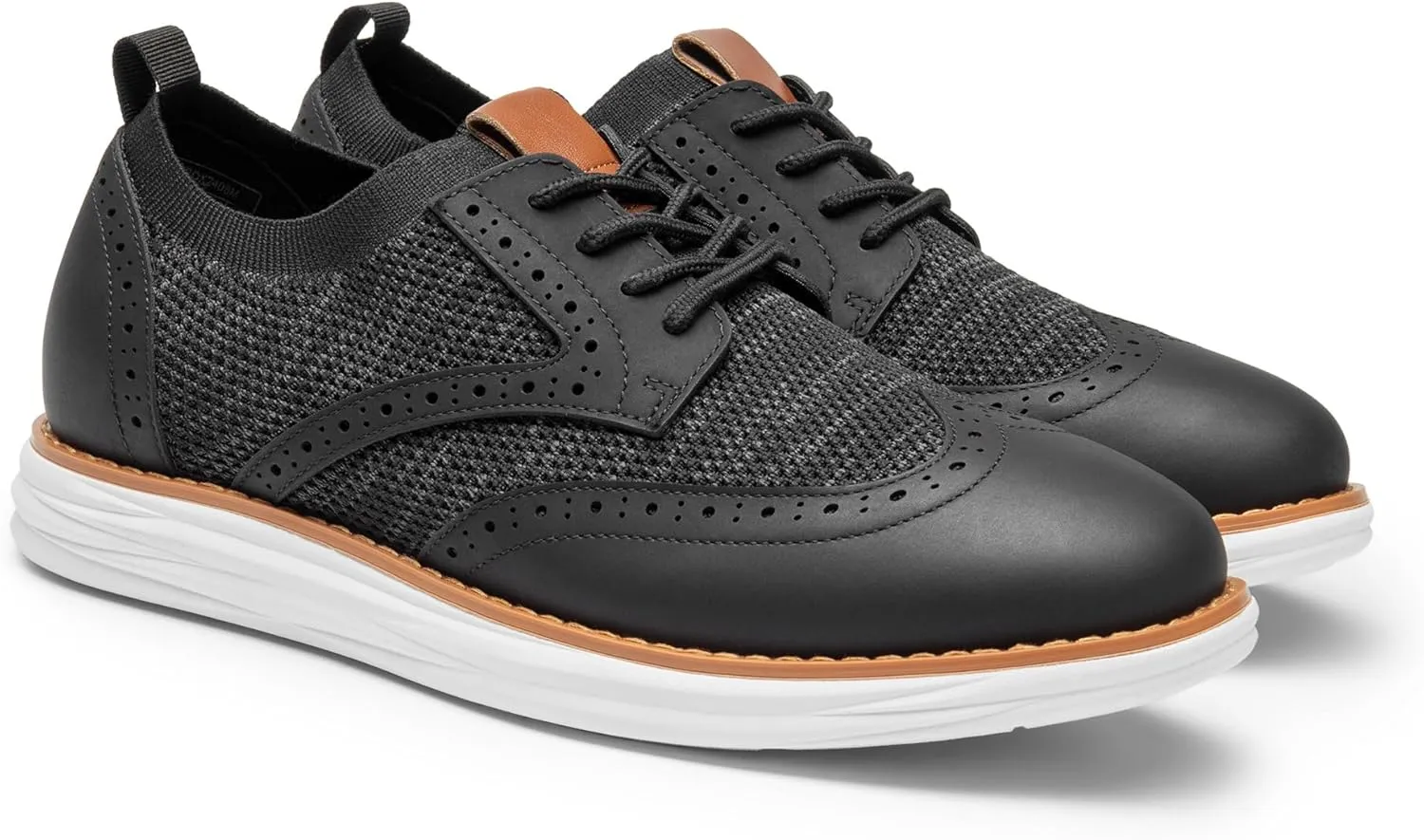 Bruno Marc Men's KnitFlex Craft Mesh Oxfords Sneakers Casual Dress Lace-Up Lightweight Walking Shoes