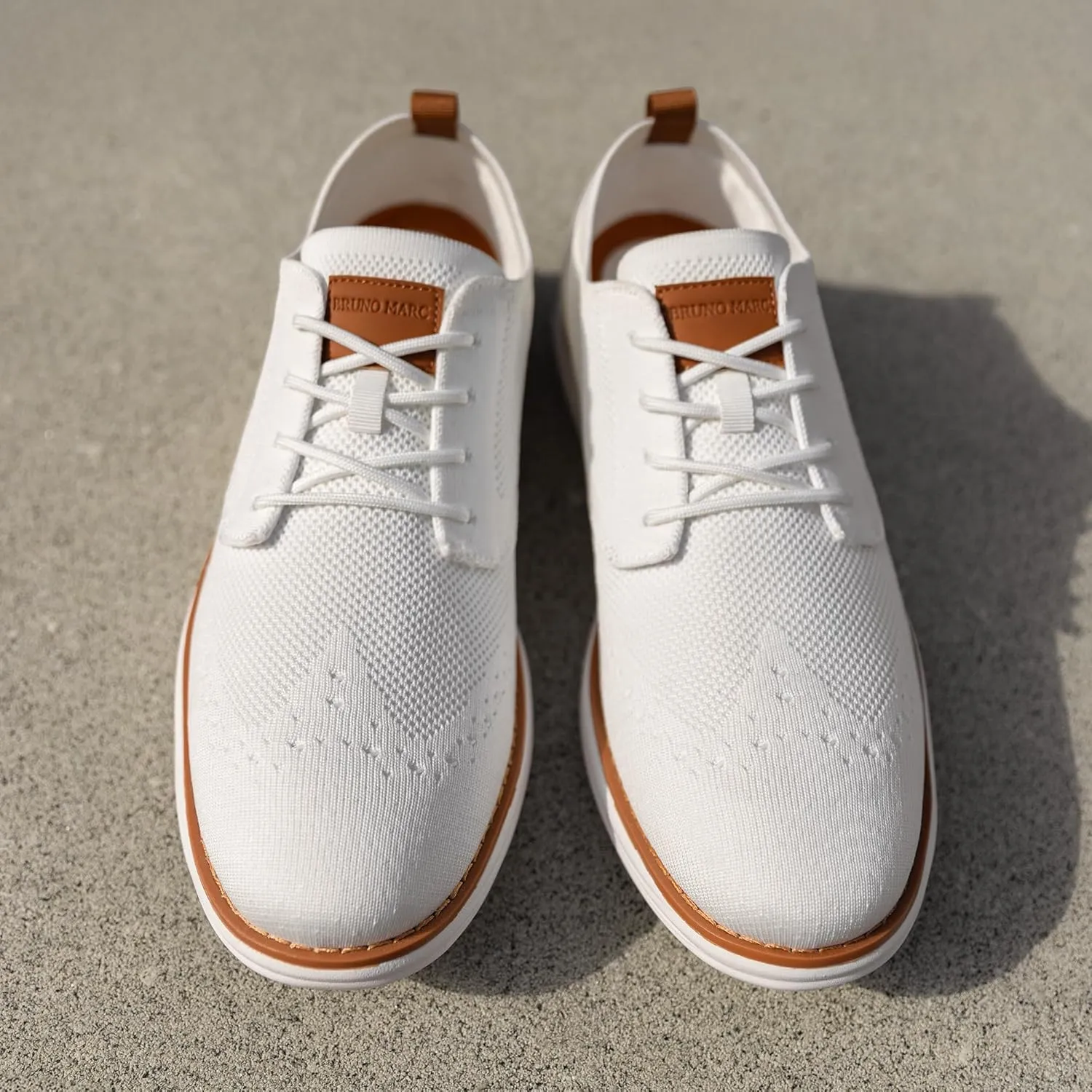 Bruno Marc Men's KnitFlex SmartCraft Mesh Oxfords Sneakers Casual Dress Lace-Up Lightweight Walking Shoes