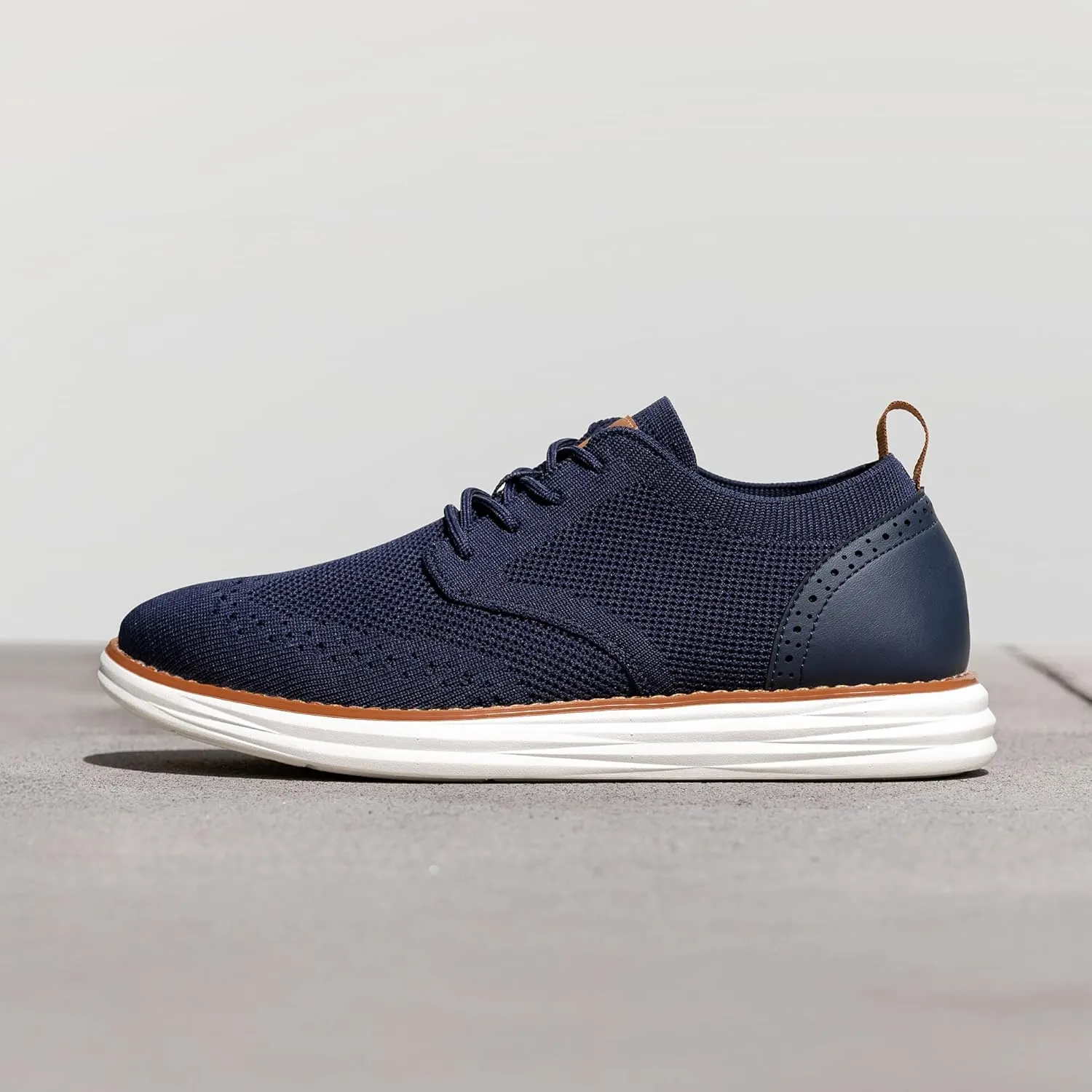 Bruno Marc Men's KnitFlex SmartCraft Mesh Oxfords Sneakers Casual Dress Lace-Up Lightweight Walking Shoes