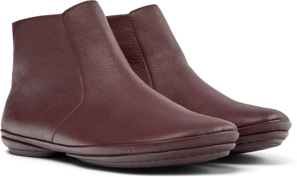 Camper Right Ankle Boots for Women - Ultra-Comfortable Lace-Up Leather Boots with EVA Comfort Footbeds, Breathable Lining & Flexible Rubber Outsole