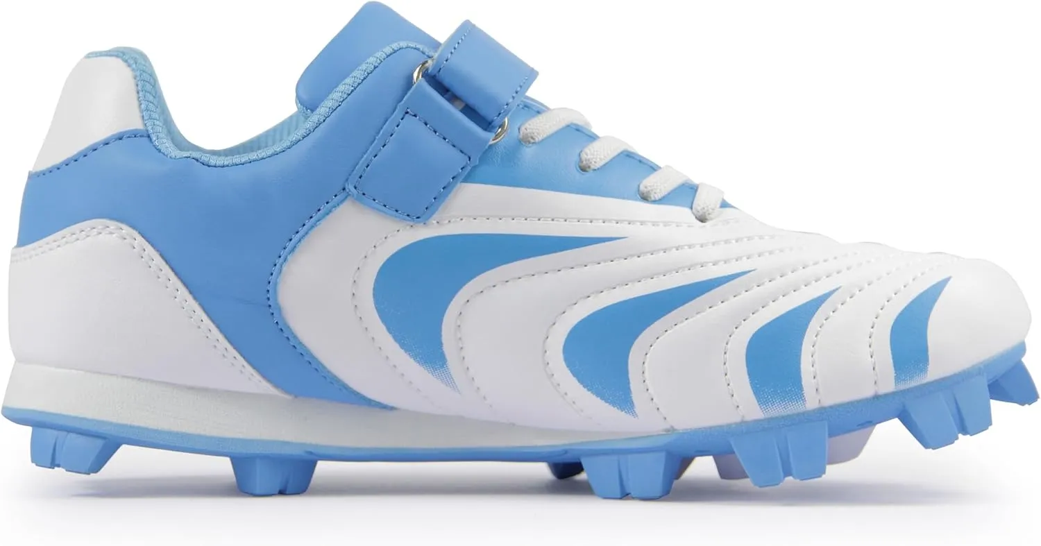 CAMVAVSR Unisex-Child Baseball Cleats Kids Softball Shoes for Boys Girls Rubber Molded Little Children Big Youth Sneakers Easy to Wear Sports Footwear