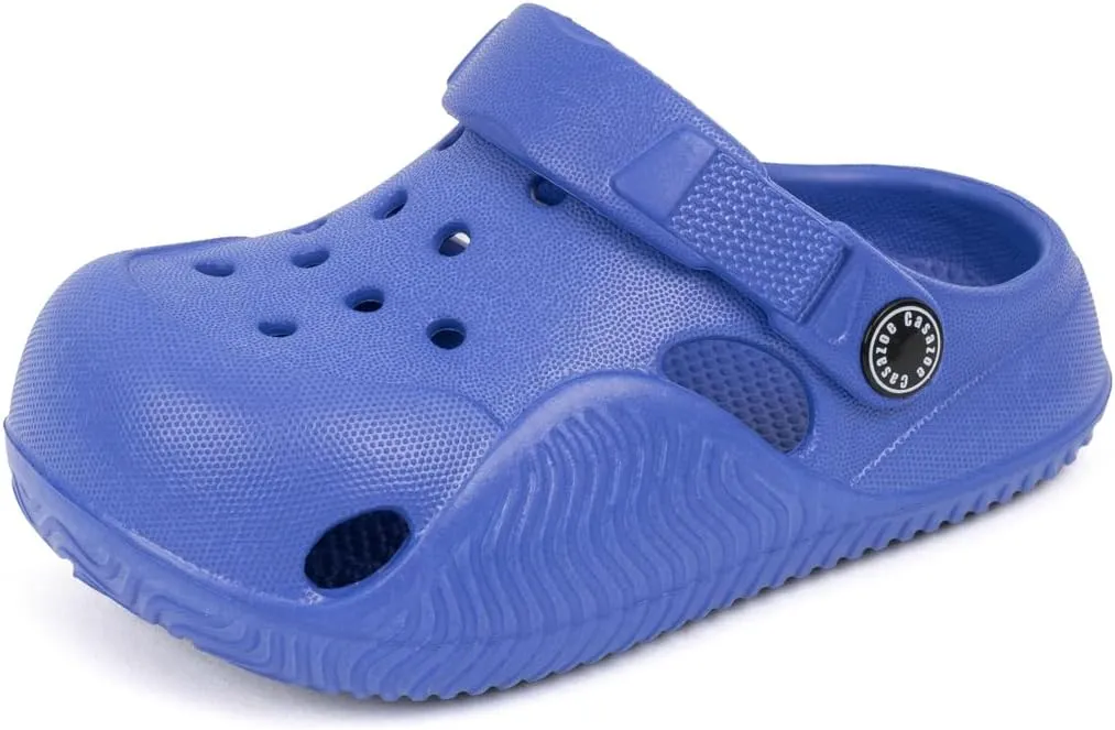 Casazoe Toddler Boys Girls Cute Garden Clogs Kids Slip On Water Shoes EVA Lightweight Summer Slipper Slides Baby Comfort Sandals Children Outdoor Shower Beach Pool Play Shoes