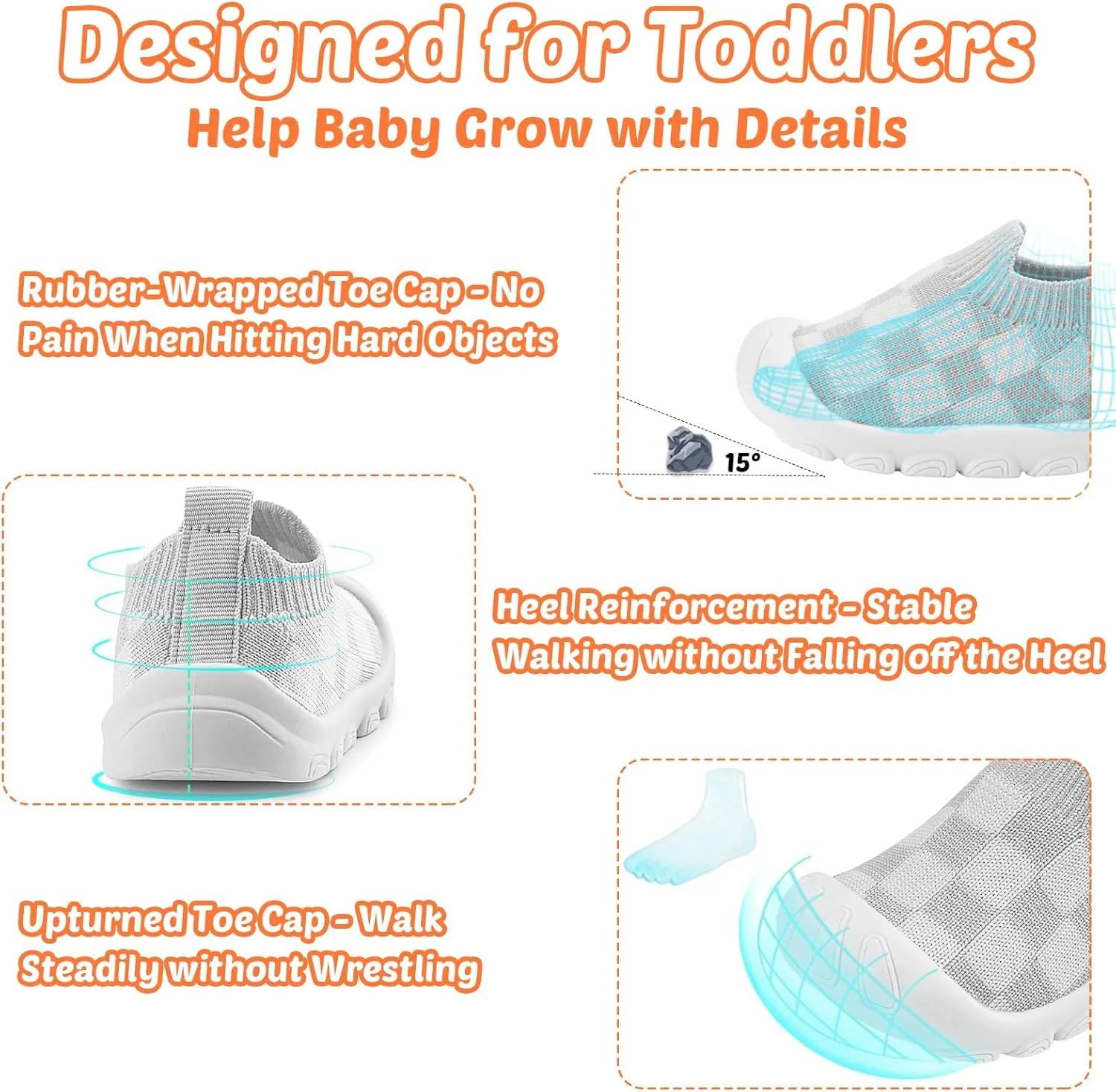 Charrost Toddler Baby Girl Boy First Walking Shoes Checkered Sneakers Sizes 3/4/5/6/7/8T. Soft, Cute,Flexible for First Walkers. Non-Slip, Slip On, Wide Toe Box Indoors Outdoors