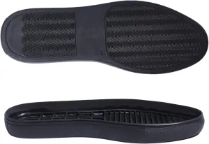CHGCRAFT Shoe Replacement Rubber Soles for DIY Shoes 1 Pair Rubber Full Out Sole Black Wear Resistant Shoes Sole Raised Shoes Sole for Work Shoes and Boots, 4.09x11.25inches