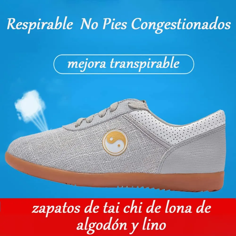 Chi Kung Shoes Martial Arts Boxing Shoes,Traditional Kung Fu Tai Chi Wushu Shaolin Qi Gong Beijing Trainer Wing Chun Slipper Sneaker Footwear for Men Women,