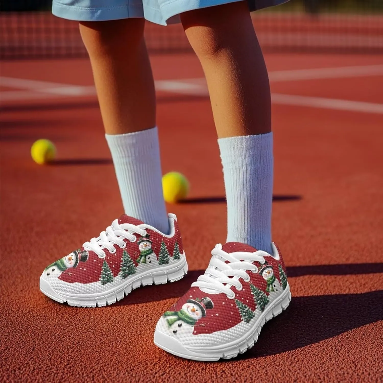 Christmas Shoes for Kids Running Sneakers Girls Tennis Shoes Boys Walking Shoes