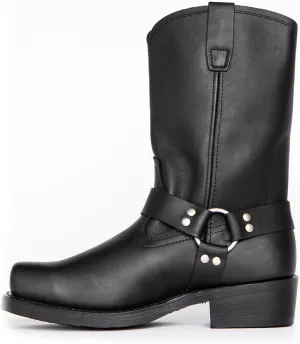 CHUUMEE Men's Classic Western Cowboy Square Toe Embroidered Cowboy Boots，Men's Square Toe Side Zip Ankle Boots