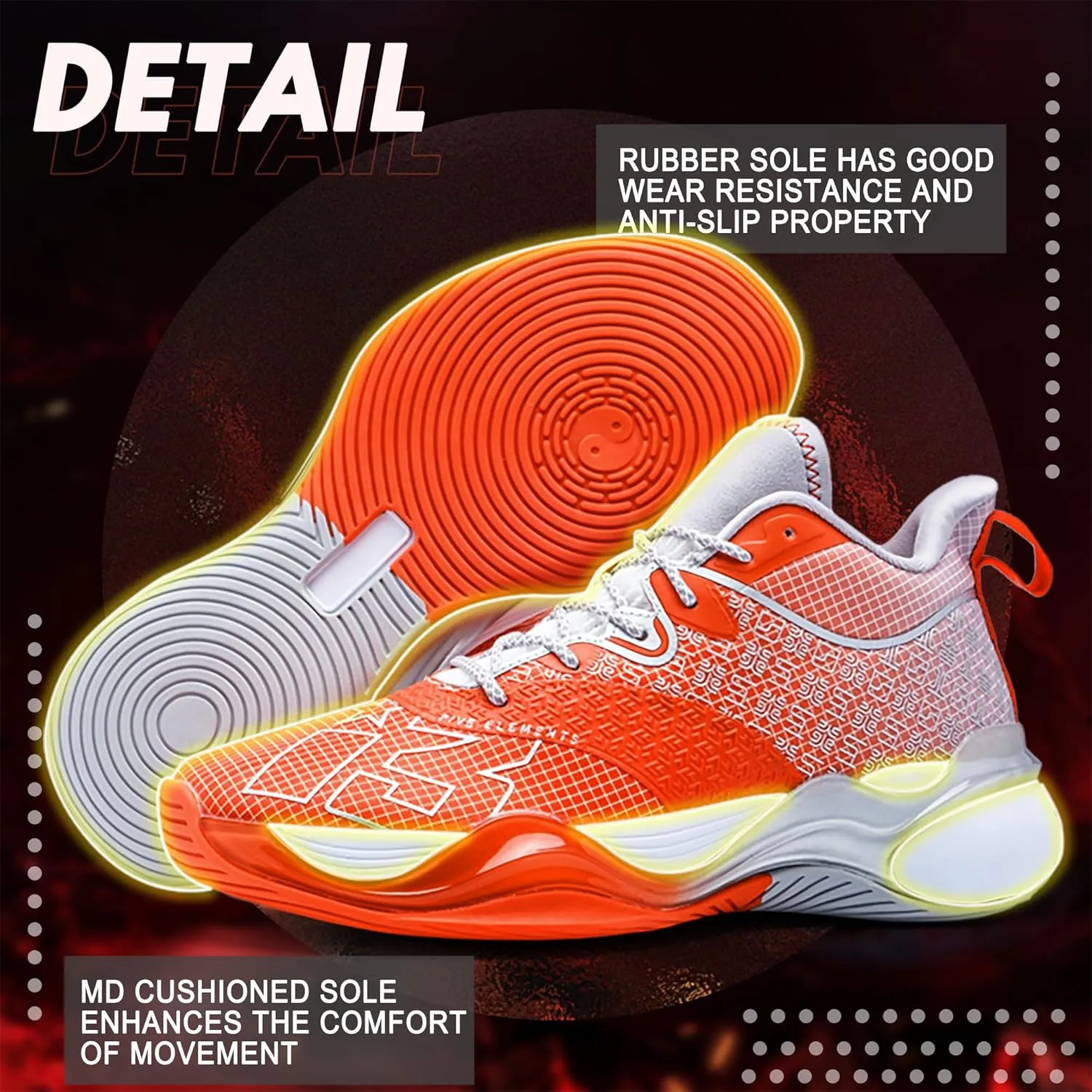 CJSPORX Mens Basketball Shoes Fashion High Top Running Sneakers Lightweight Sport Shoes for Athletic