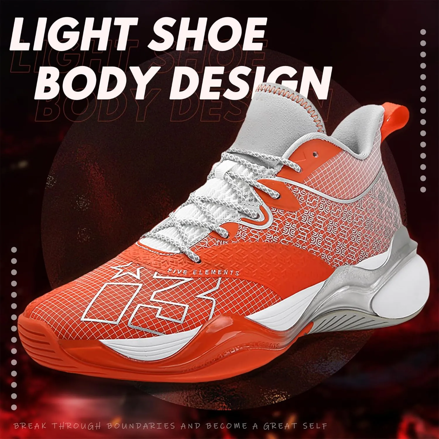 CJSPORX Mens Basketball Shoes Fashion High Top Running Sneakers Lightweight Sport Shoes for Athletic