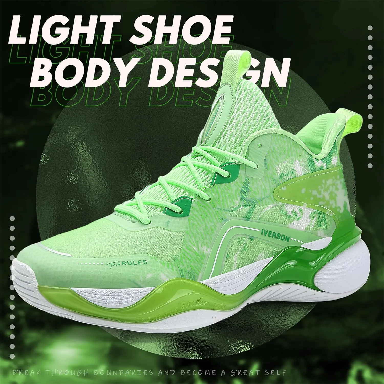 CJSPORX Mens Basketball Shoes Fashion High Top Running Sneakers Lightweight Sport Shoes for Athletic