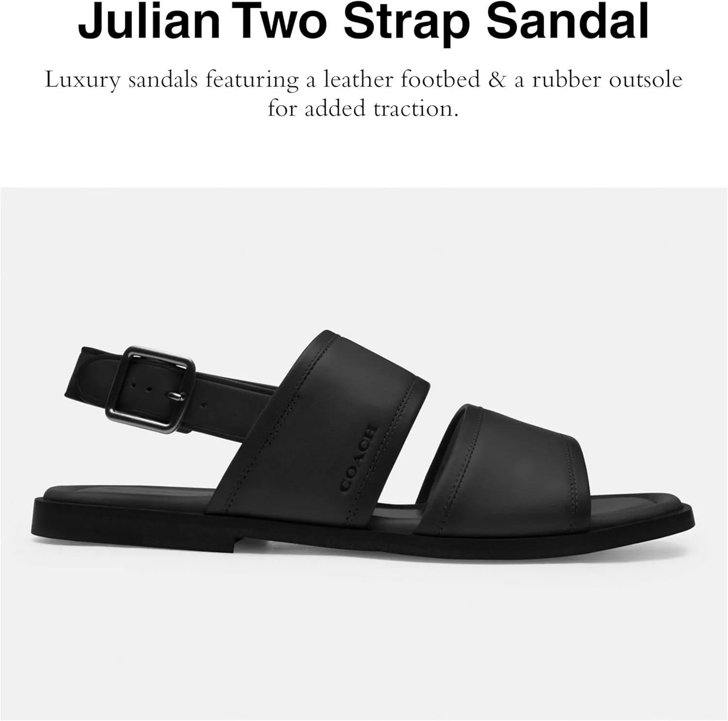 Coach Men's Julian Two Strap Sandal