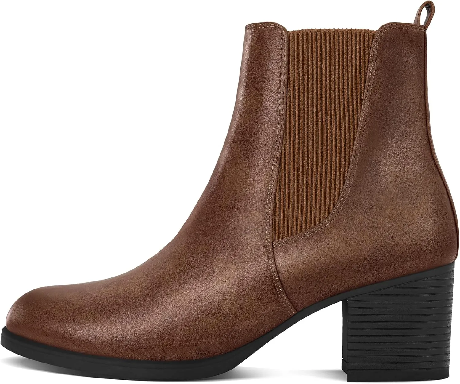 COASIS Women's Chelsea Boots Chunky Block Heel Slip On Ankle Booties with Elastic Sided