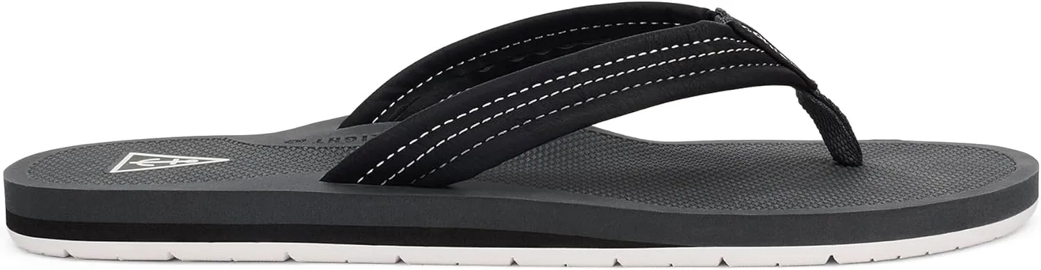 Cobian Men’s Anchor Synthetic Leather Strap Flip-Flop Sandals