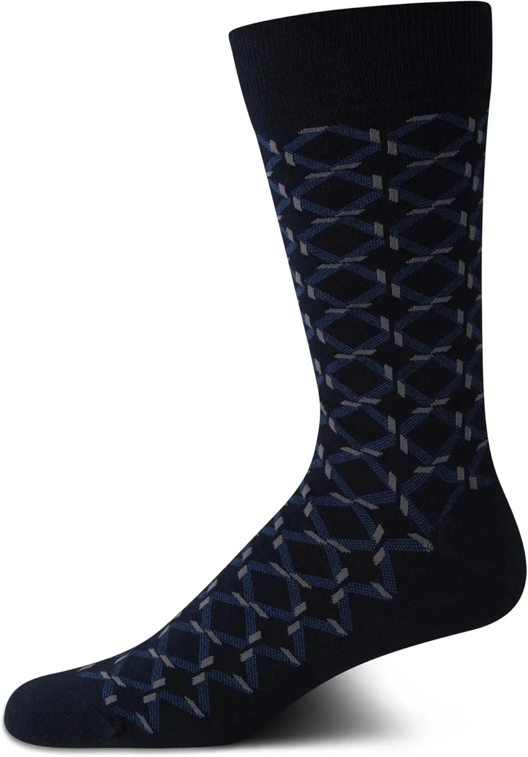 Cole Haan Men's Dress Socks - 2 Pack Soft Cotton Blend Classic Crew Socks for Men, Reinforced Heel and Toe (Shoe Size: 7-12)