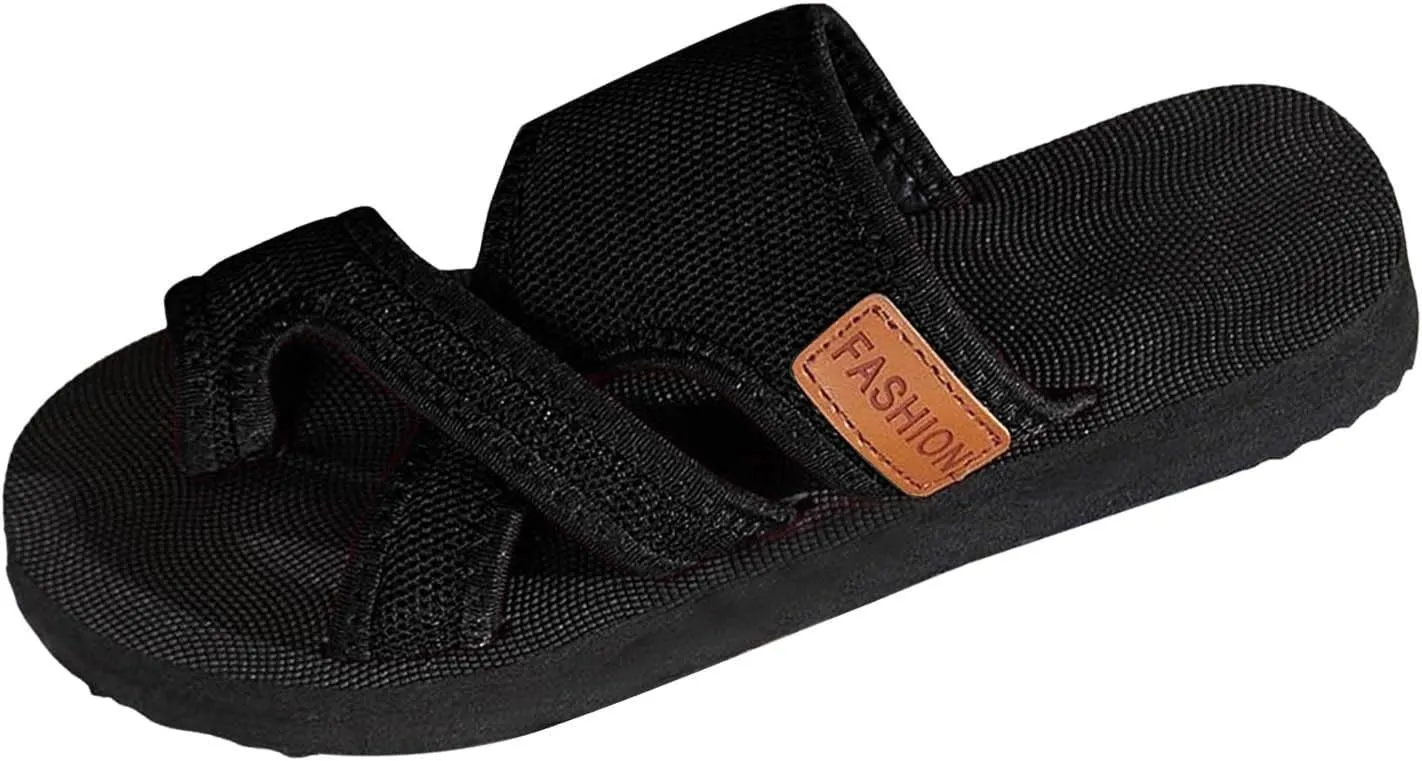 Comfy Orthopedic Sandals for Women Flip Flops Split Toe Stylish Hollow Mesh Slide Non-Slip Sole Arch Support Beach Walking Dressy Indoor and Outdoor
