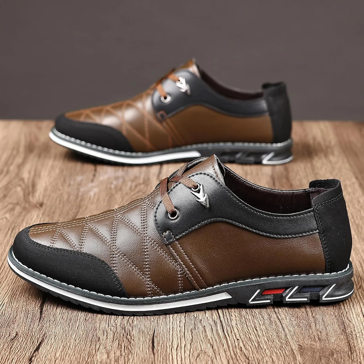 COSIDRAM Mens Casual Shoes Fashion Sneakers Dress Shoes for Men Walking Shoes Business Office Comfort Loafers