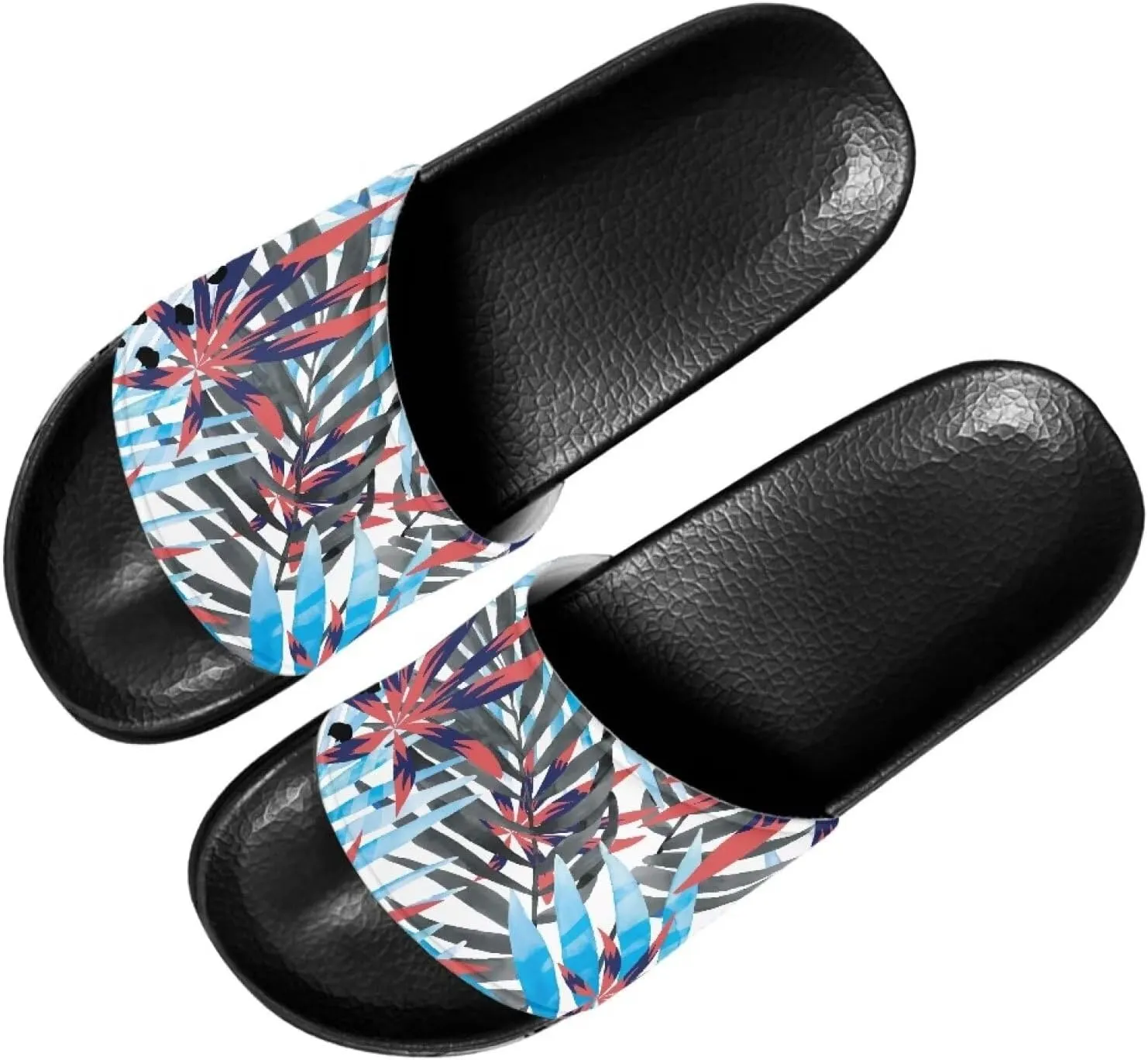 Cozy Slides for Women Soft Customized Size 6-13.5 Black