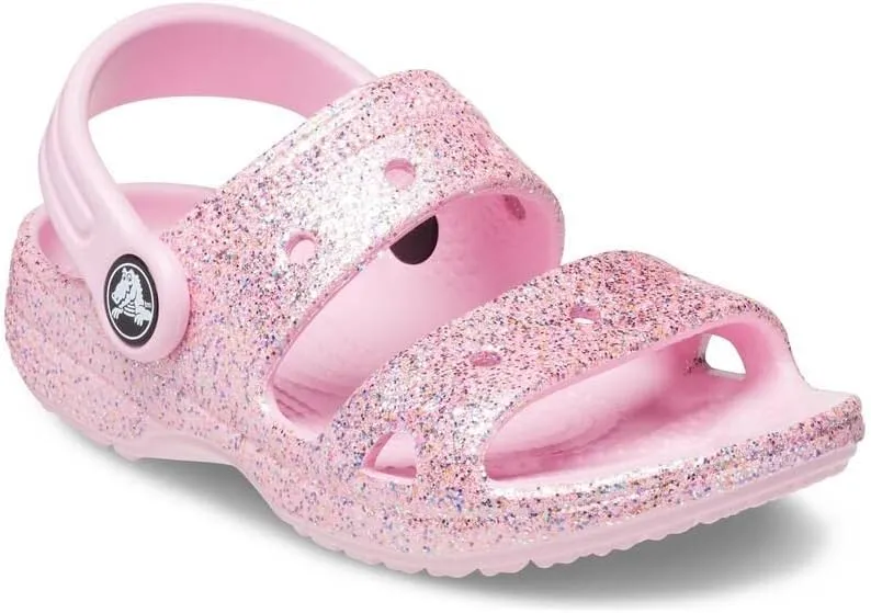 Crocs Unisex-Child Classic Glitter Sandal Water Shoe