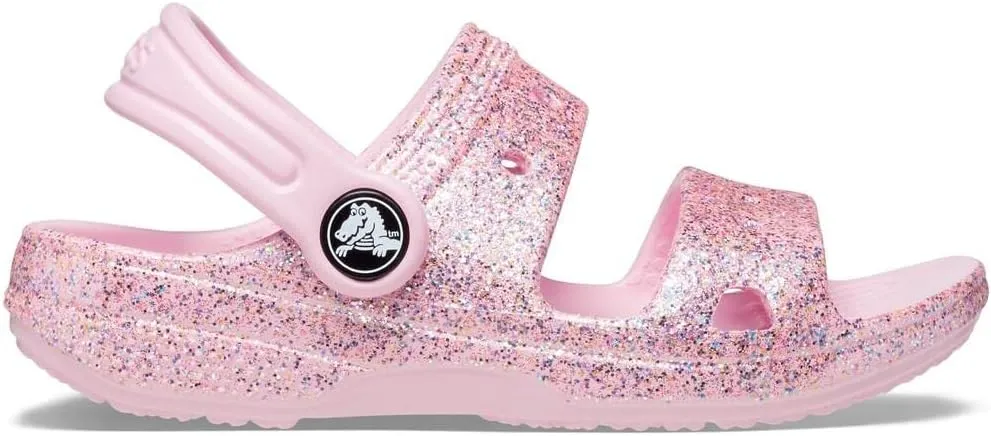 Crocs Unisex-Child Classic Glitter Sandal Water Shoe
