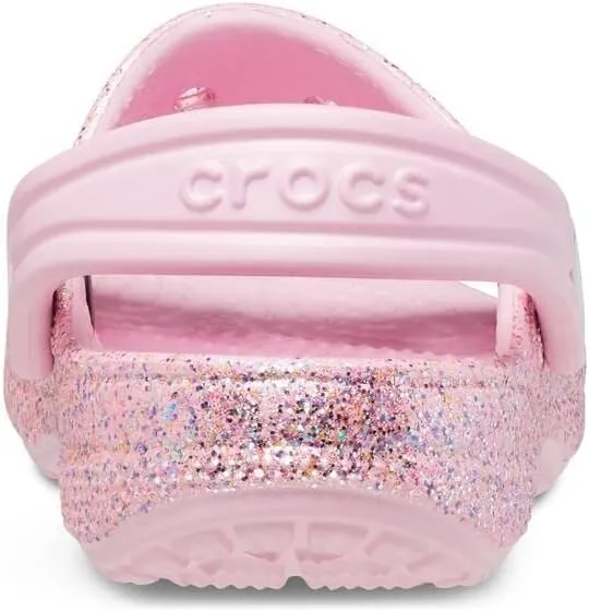 Crocs Unisex-Child Classic Glitter Sandal Water Shoe