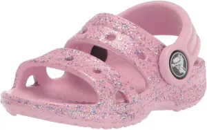 Crocs Unisex-Child Classic Glitter Sandal Water Shoe