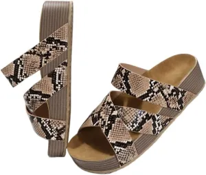 Cubicbee Women'S Espadrilles Platform Thick Soled Woven Sandals,Non-Slip Strappy Open Toe Beach Shoes