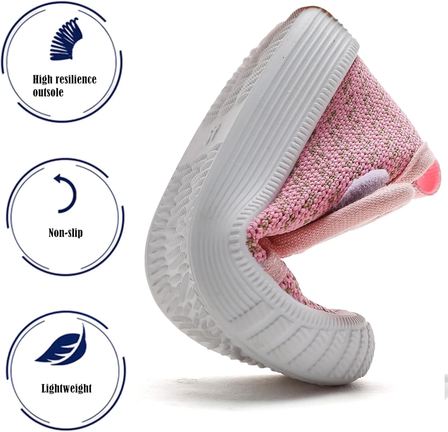 DADAWEN Boys Girls Toddler Sneakers Kids Lightweight Walking Shoes Mesh Breathable Tennis Shoes for Toddler/Little Kids