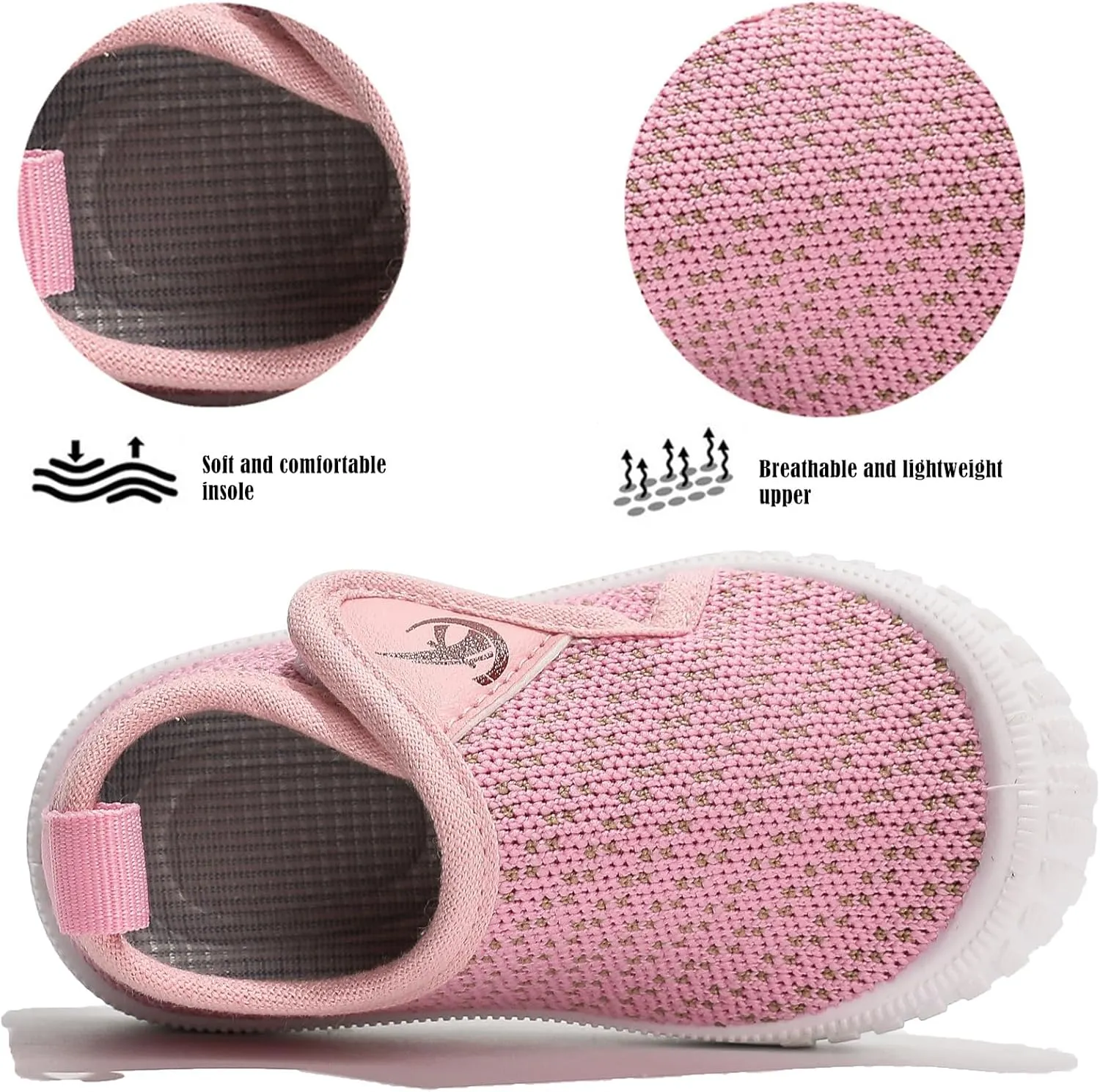 DADAWEN Boys Girls Toddler Sneakers Kids Lightweight Walking Shoes Mesh Breathable Tennis Shoes for Toddler/Little Kids