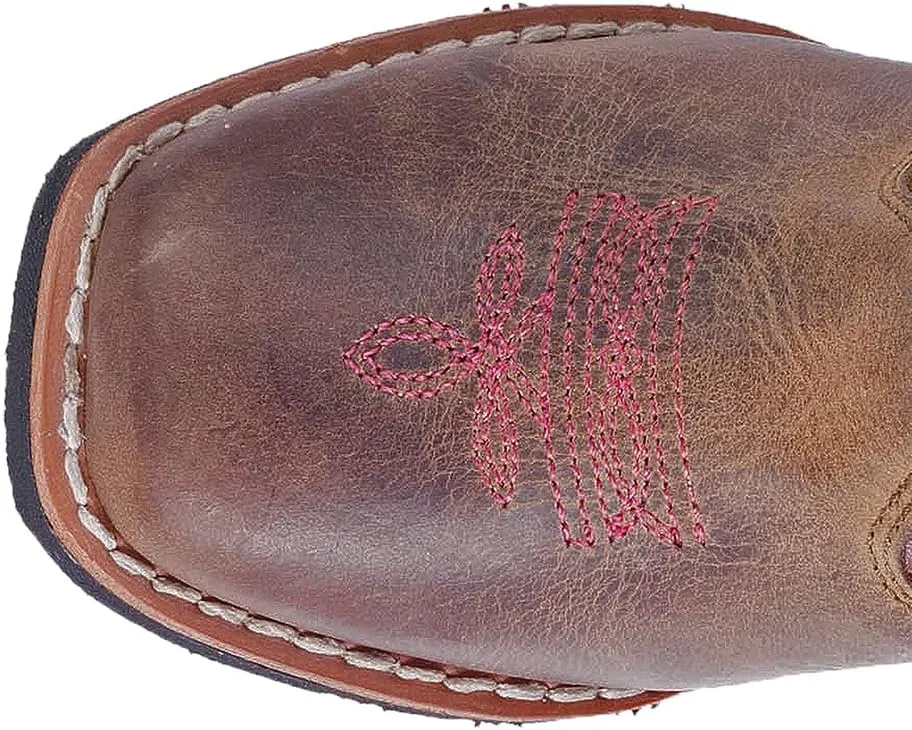 Dan Post Boots Toddler Girls Tryke Embroidered Square Toe Casual Boots Mid Calf - Purple