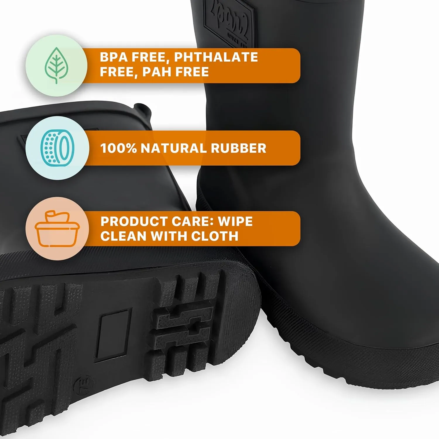 Deux par Deux Rain Boots for Kids and Toddlers