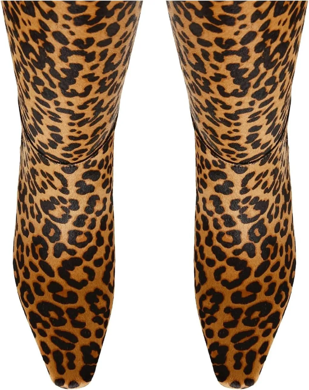 DOEYG Black Knee High Boots for Women Pointed Toe Kitten Heel Tall Boots Wide Calf Pull on Fall Fashion Long Boots