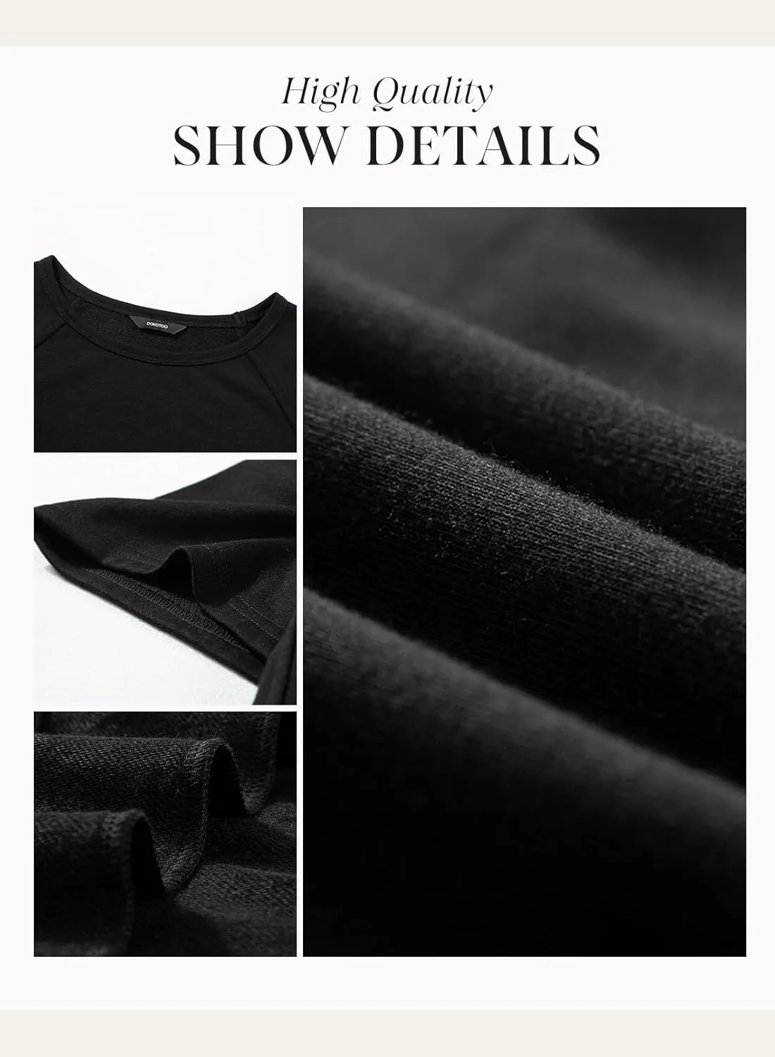 Dokotoo Oversized T Shirts for Women Crewneck Short Sleeve Casual Summer Tops Lightweight Loose High Low Blouse