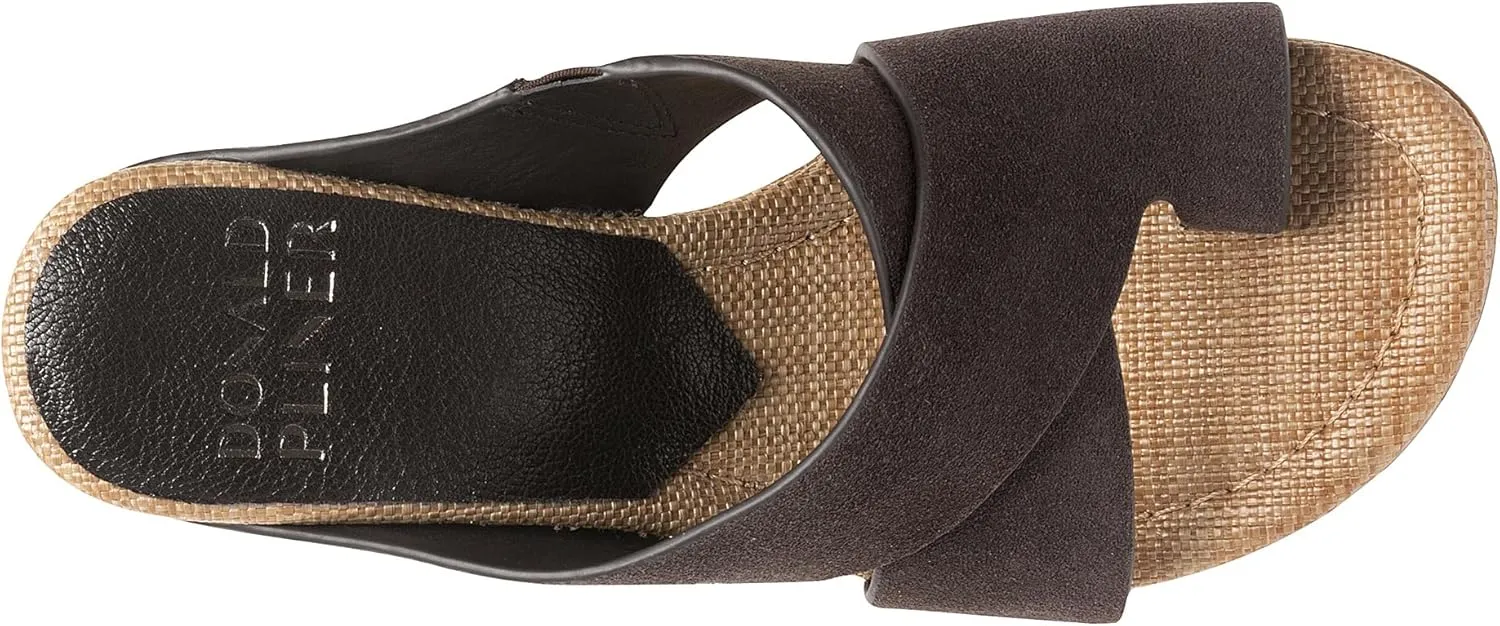 Donald Pliner Women's SISU Wedge Sandals, Comfortable Sandals, Women’s Sandals, Platform Sandals, 2.5-Inch Heel, Heeled Sandal, Toe-Ring Sandal