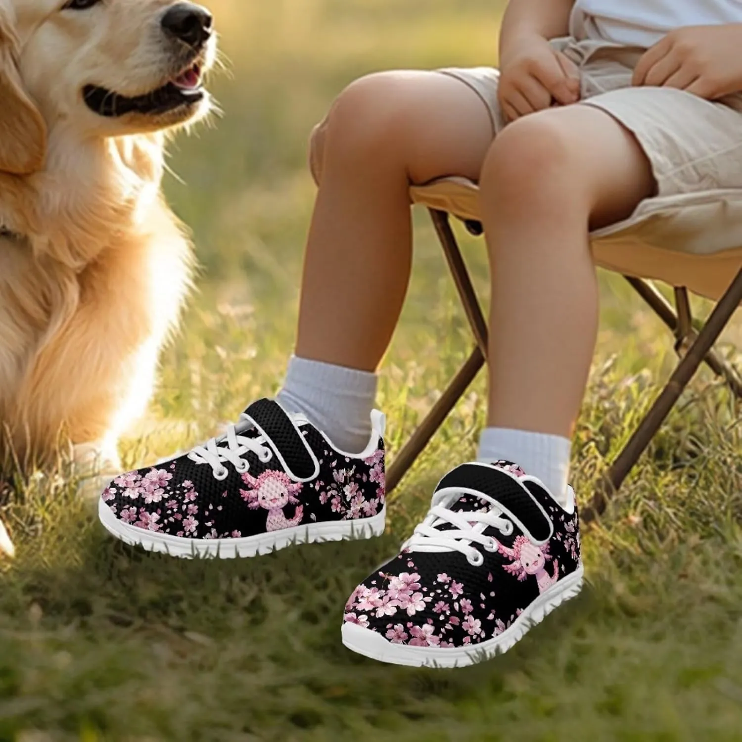 Doojoayie Athletic Shoes for Kids Girls for Active Kids Play Running Jogging Shoes