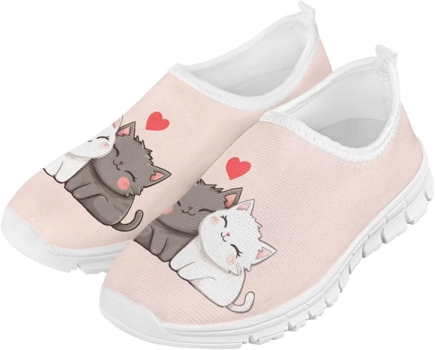 Doojoayie Little Girls Slip-On Walking Shoes for Kids Active Running Play