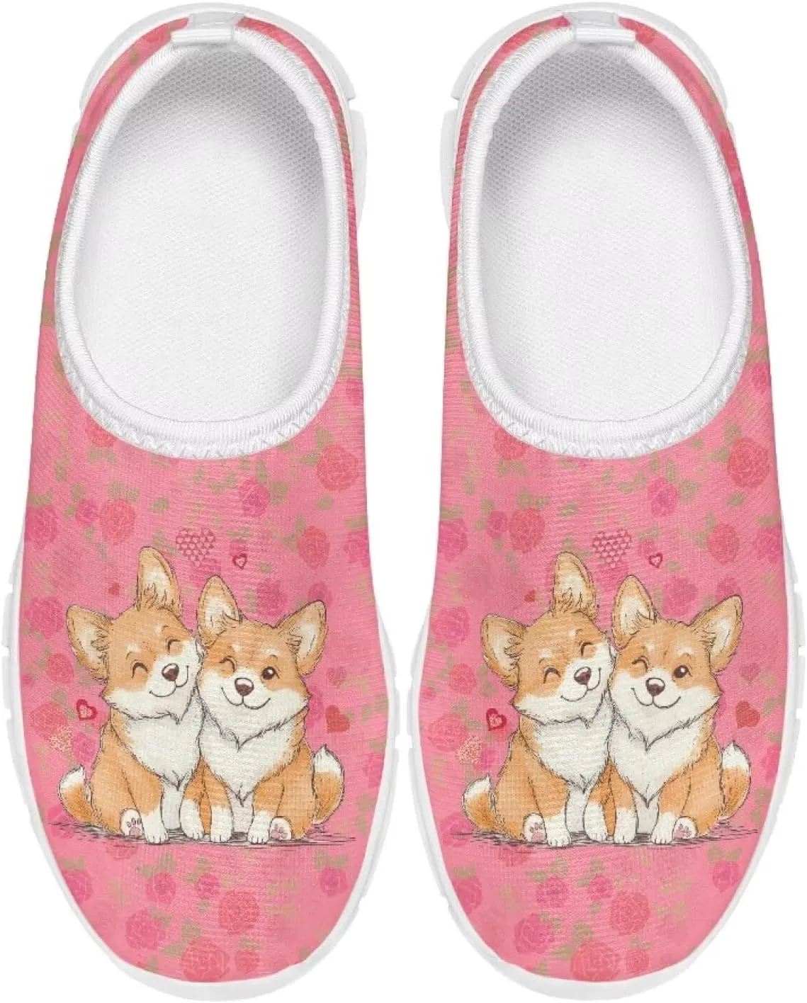 Doojoayie Little Girls Slip-On Walking Shoes for Kids Active Running Play