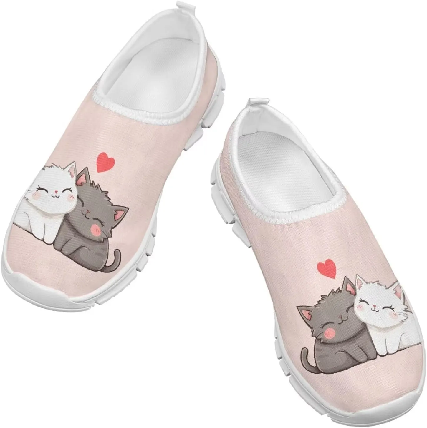 Doojoayie Little Girls Slip-On Walking Shoes for Kids Active Running Play