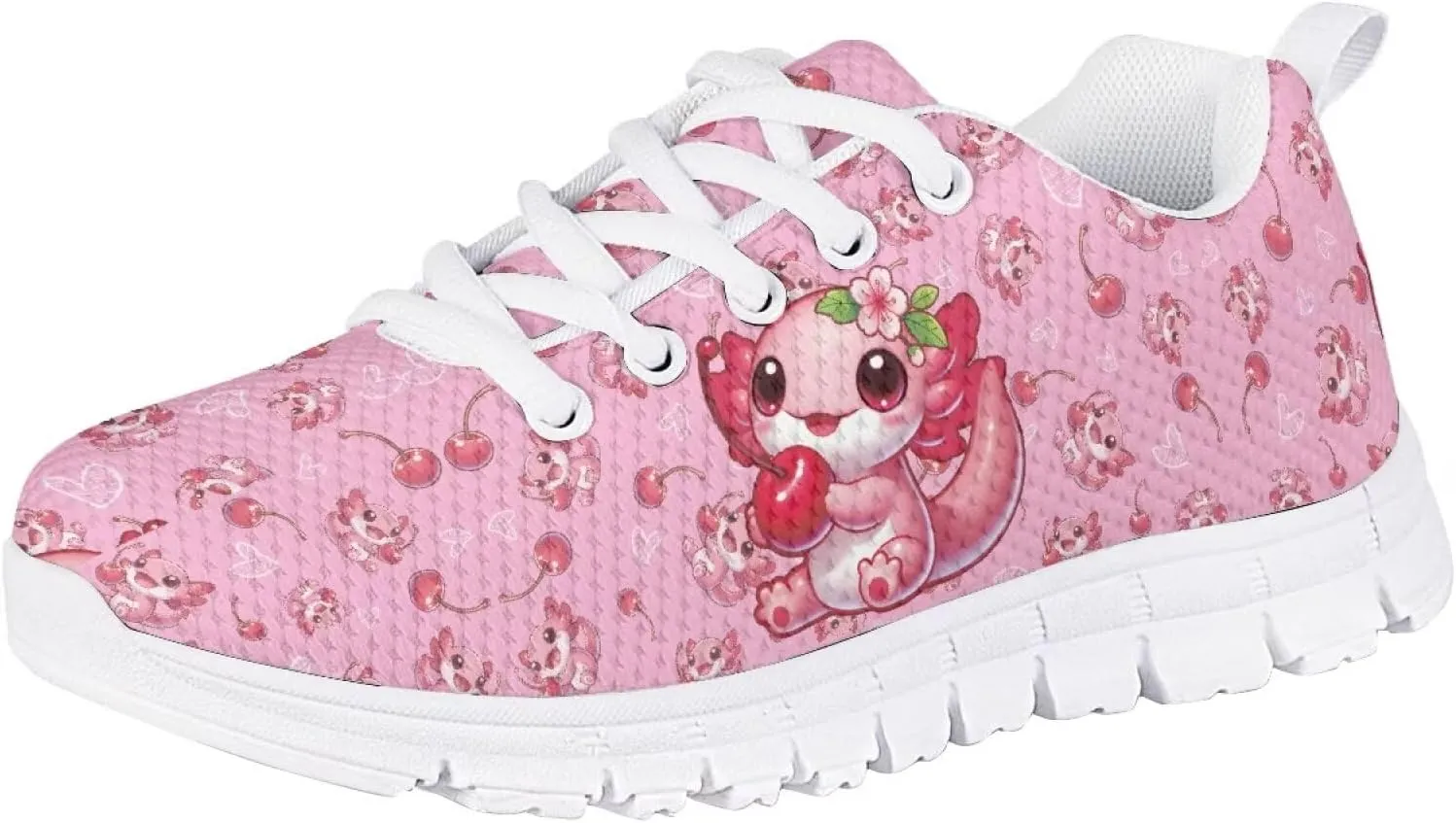 Doojoayie School Tennis Shoes for Girls Running Shoes Animal Pattern Casual Sneakers