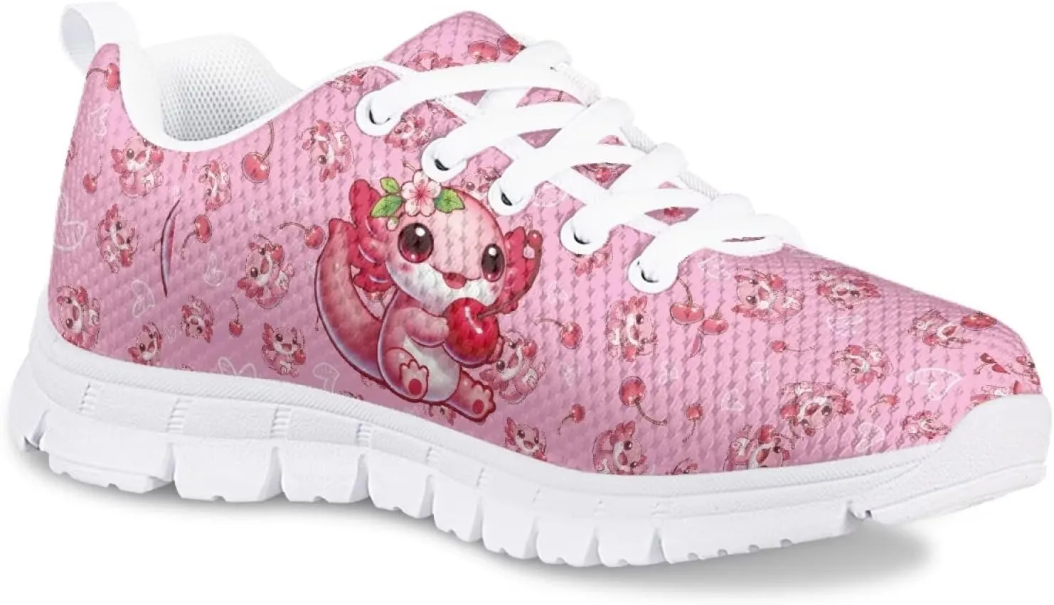 Doojoayie School Tennis Shoes for Girls Running Shoes Animal Pattern Casual Sneakers