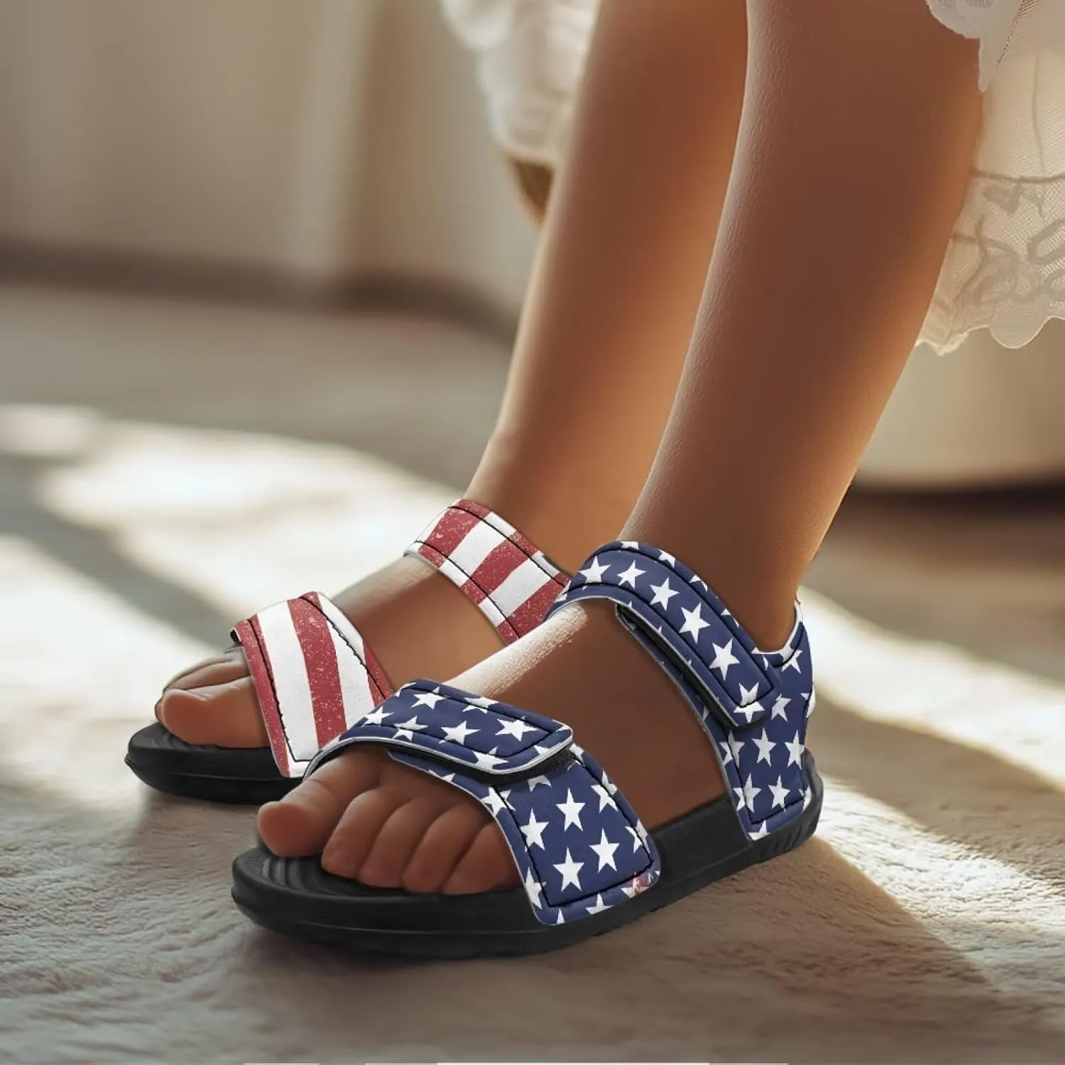 Double Buckle Sandals for Toddlers Water Shoes Girls Boys Sandals Casual Outdoor Athletic Slippers Water Proof