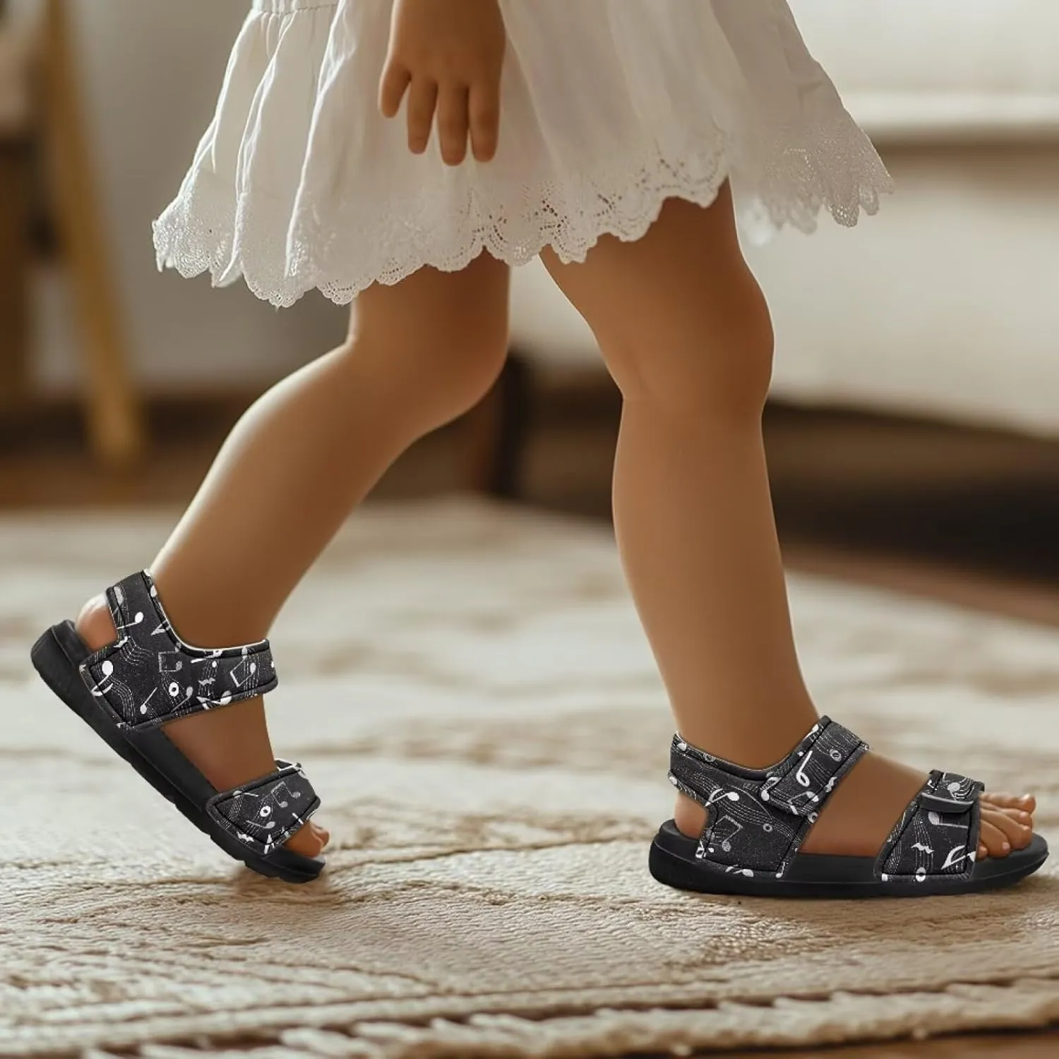 Double Buckle Sandals for Toddlers Water Shoes Girls Boys Sandals Casual Outdoor Athletic Slippers Water Proof