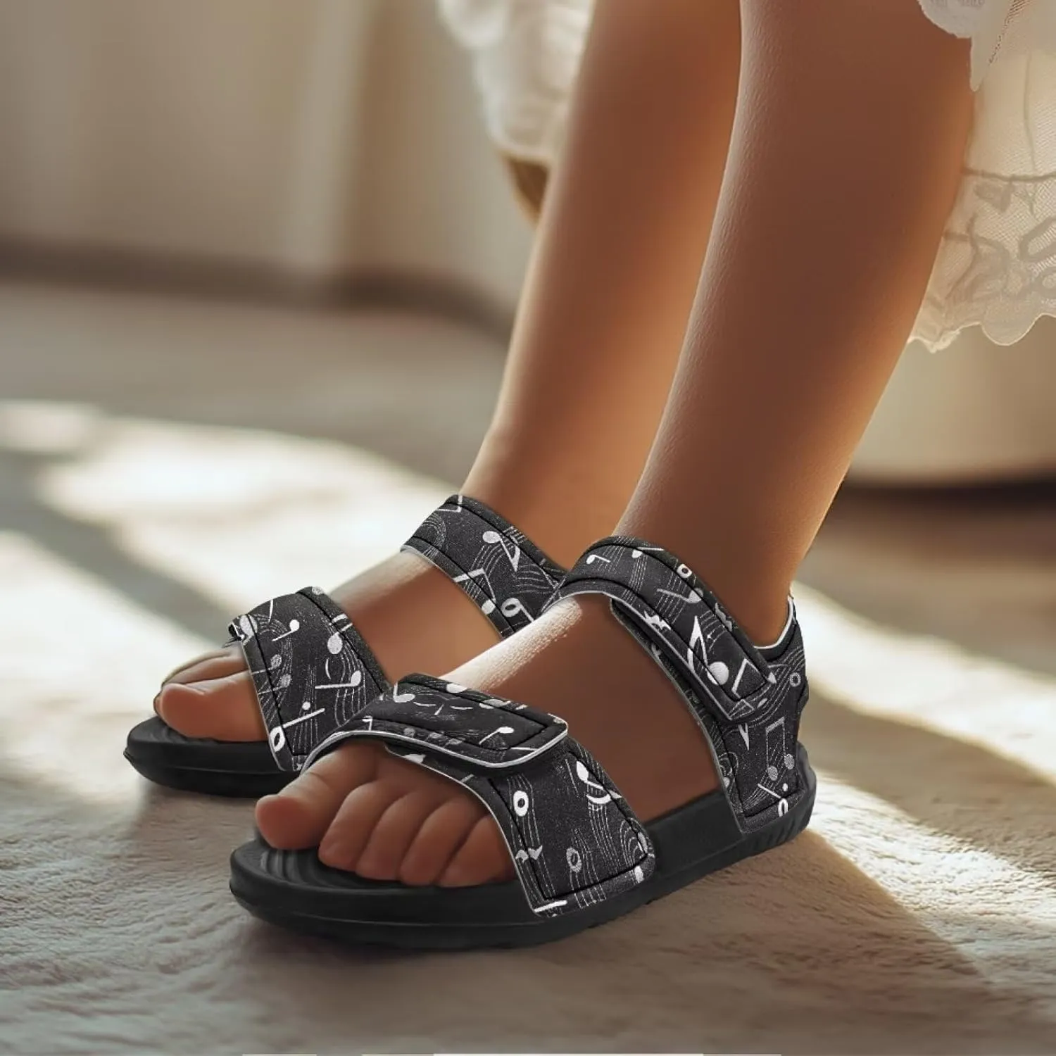 Double Buckle Sandals for Toddlers Water Shoes Girls Boys Sandals Casual Outdoor Athletic Slippers Water Proof